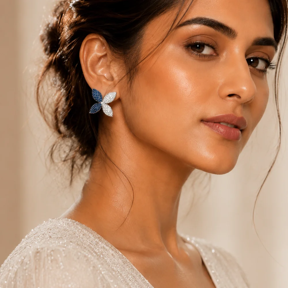 Morpho Sapphire Earrings