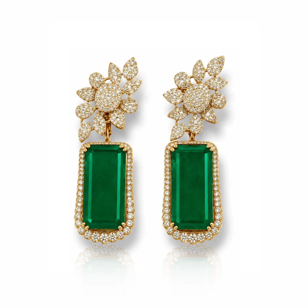 The Emerald Switch Earrings