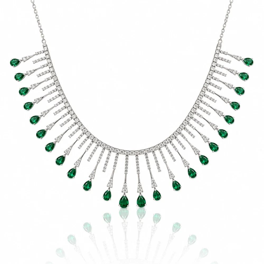 Emerald Rain Necklace